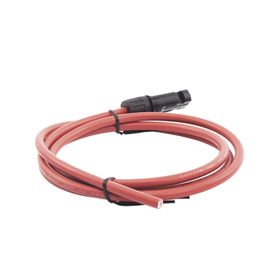 cable fotovoltaico 15 m rojo calibre 10 awg con terminal mc4m en un extremo161220