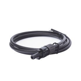 cable fotovoltaico 15 m negro calibre 10 awg con terminal mc4h en un extremo161221