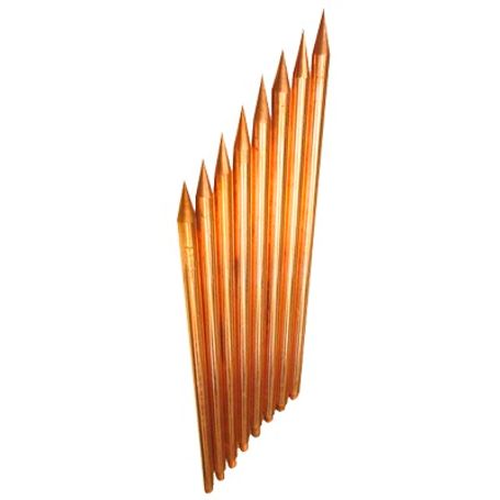 varilla de acero con recubrimiento de cobre diámetro 58 de 15 m de largo