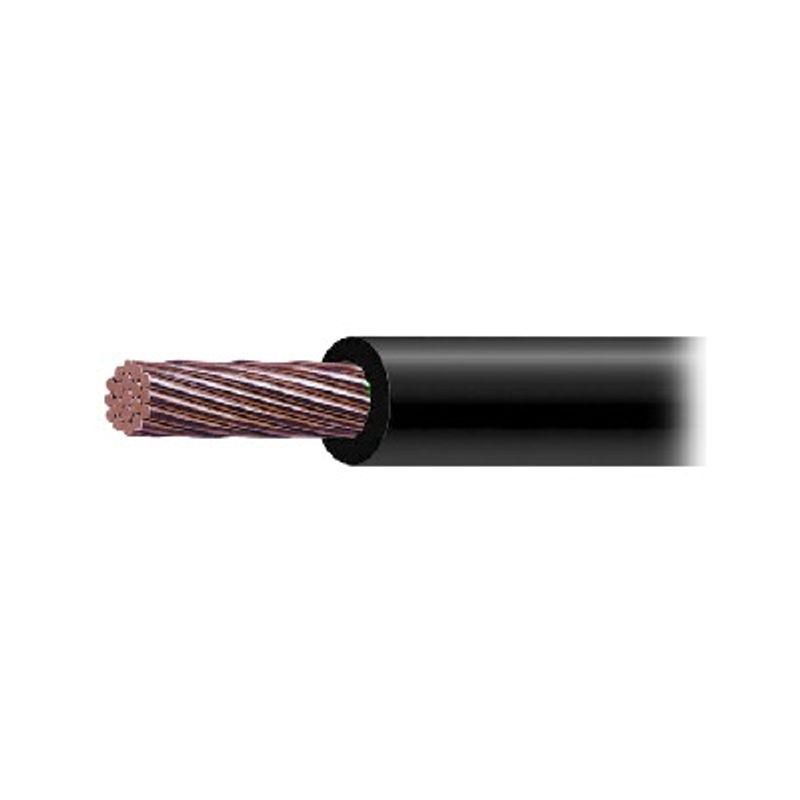 Cable De Cobre Recubierto Thwls Calibre 2/0 Awg 19 Hilos Color Negro (venta Por Metro)