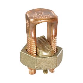 conector mecánico de puesta a tierra de cobre para cables de calibre 8 a 6 awg
