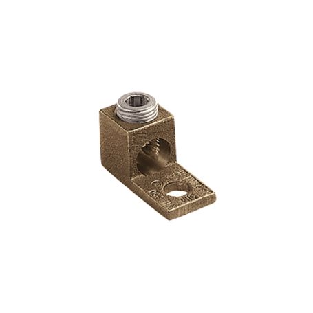 terminal tipo lengüeta recta de cobre cal 8 a 10 awg  orificio para perno de 516 79mm