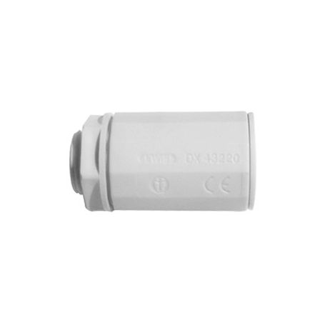 conector de tuberia rigida a caja racor pvc autoextinguible de 25 mm