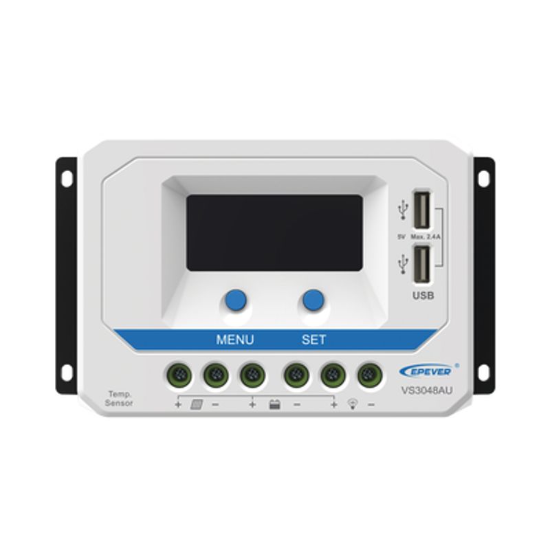 Controlador Solar De Carga Pwm 12/24/36/48 V 30 A Salida Usb Con Display