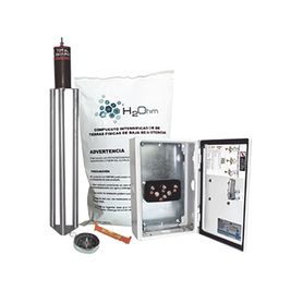 kit antivandalico de puesta a tierra de 45 a con electrodo filtro acoplador y compuesto h2ohm