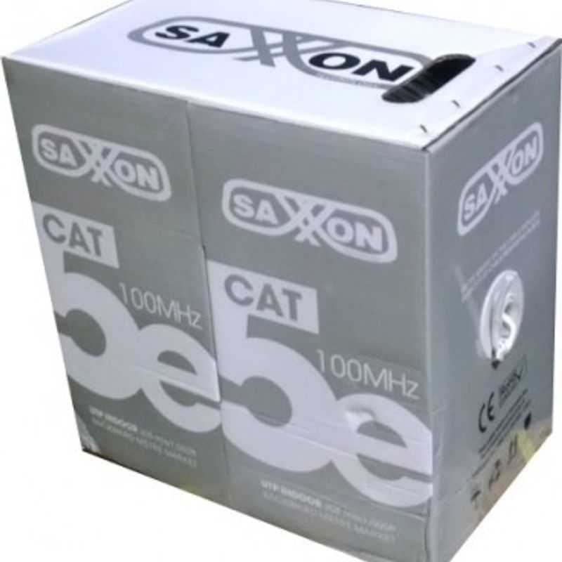 bobina de cable SAXXON OUTP5ECCA305BC 305 m CAT5e Blanco Cableado por UTP Interior TL1 