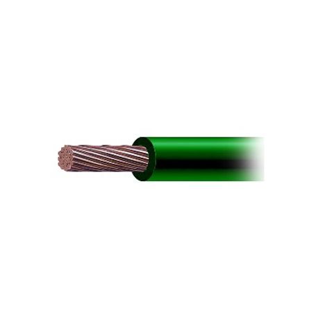 Cable De Cobre Recubierto Thwls Calibre 6 Awg 19 Hilos Color Verde (venta Por Metro)
