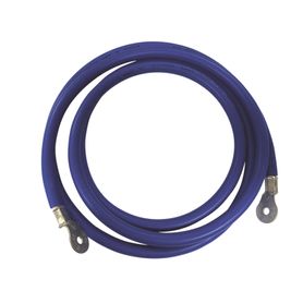 cable para baterias  22 m azul calibre 2 awg con terminales de ojo en ambos extremos