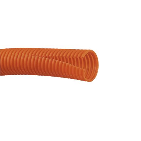 Tubo Corrugado Abierto Para Protección De Cables .50 (12.7 Mm) De Diámetro 30.5 M De Largo Color Naranja