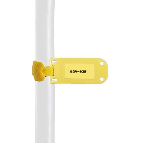 paquete de 25 marcadores de identificación autolaminados de 333 x 762 mm uso interiorexterior color amarillo