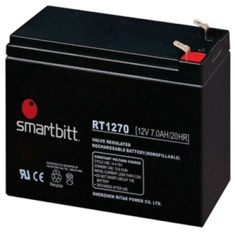 Bateria de Reemplazo SMARBITT SBBA127 Negro 12 V 7 Ah TL1 