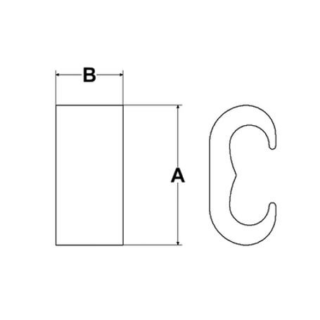Conector Mecánico Tipo Yghcc Compresión En Forma C Para  Calibre Minimo 1 Tre 2/0 Tre Y Conductor Máximo 6 Sol  2 Tre.