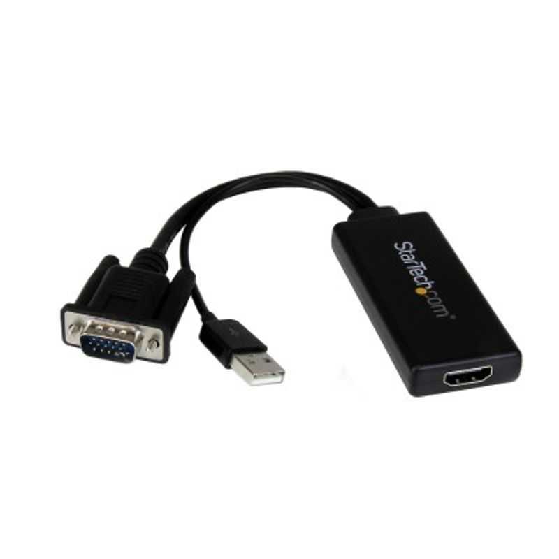 Adaptador VGA a HDMI StarTech.com VGA USB HDMI Macho/hembra Negro TL1 