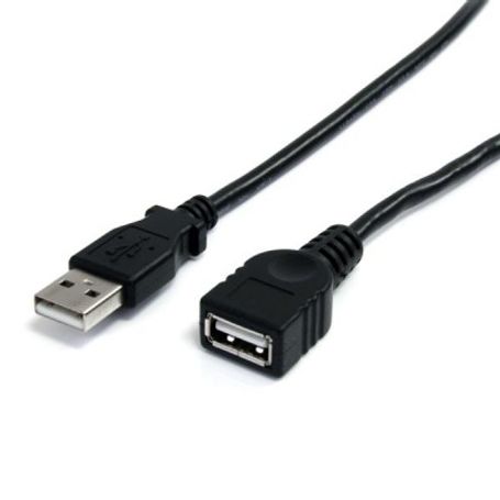 Cable de extensión StarTech.com 3 m USB A USB A Macho/hembra Negro TL1 