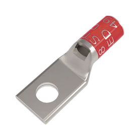 zapata terminal de compresión burndy canón corto para tornillo de 516 y calibre 8 awg