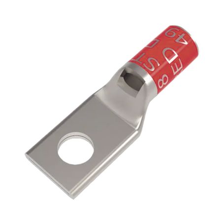 Zapata Terminal De Compresión Burndy Canón Corto Para Tornillo De 5/16 Y Calibre 8 Awg.