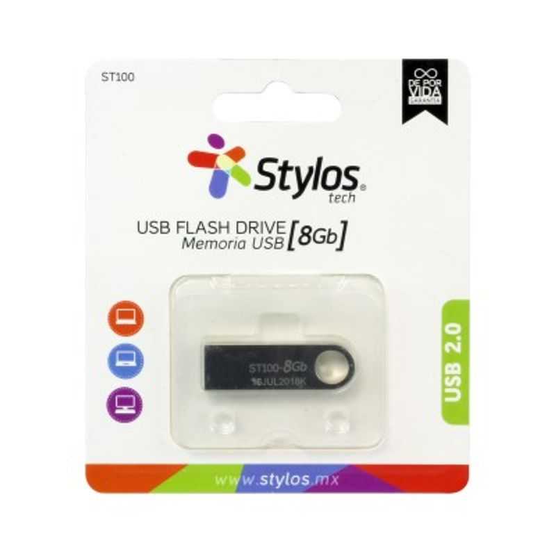 Memoria USB 8GB Stylos. STMUSB1B TL1 
