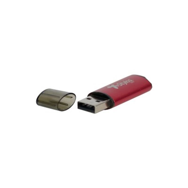 Memoria USB Rojo C/Tapa 16GB Stylos. STMUS72W TL1 