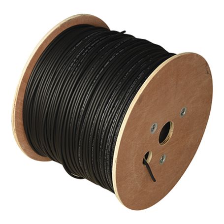 carrete de 500 metros  cable fotovoltaico  negro  6mm²  2000 v