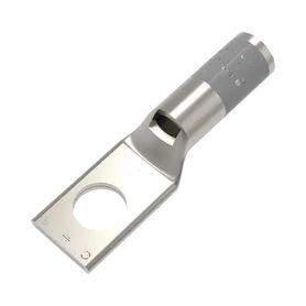 zapata terminal de compresión burndy para tornillo de 14 y calibre 4 awg