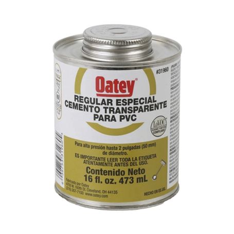 cemento claro de 236 ml para tubo conduit pvc pesado
