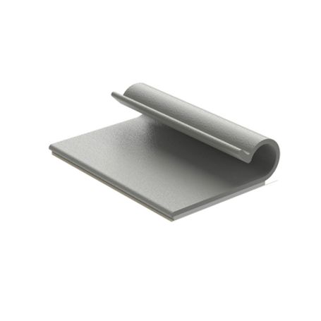 clip adhesivo tipo j para cables de hasta 79 mm de diámetro uso interior color gris paquete de 100pz 214265