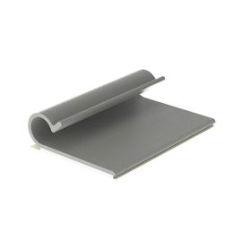 clip adhesivo tipo j para cables de hasta 79 mm de diámetro uso interior color gris paquete de 100pz 214265