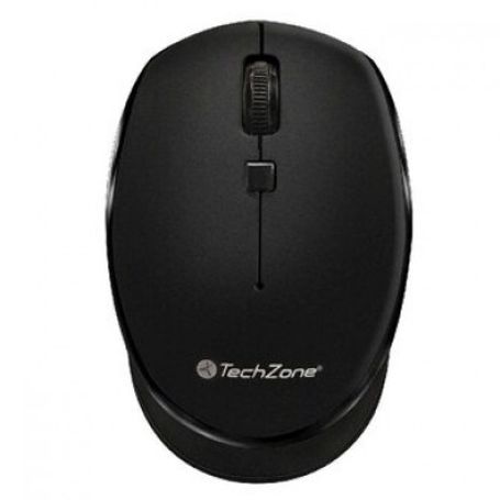 Mouse basico inalambrico TechZone hasta 1600 DPI´s 3 botones  textura en rubber color negro 1 ano de garantia. TL1 