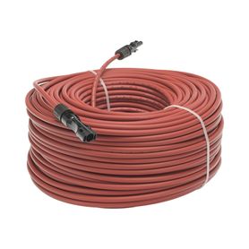 cable fotovoltaico 100 m rojo calibre 10 awg con terminales mc4 en ambos extremos198248