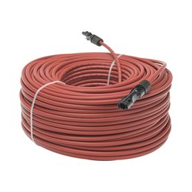 cable fotovoltaico 100 m rojo calibre 10 awg con terminales mc4 en ambos extremos198248