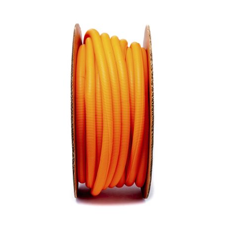 Tubo Corrugado Abierto Para Protección De Cables 1in (25.4 Mm) De Diámetro 30.5 M De Largo Color Naranja