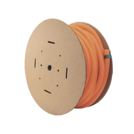 Tubo Corrugado Abierto Para Protección De Cables 1in (25.4 Mm) De Diámetro 30.5 M De Largo Color Naranja