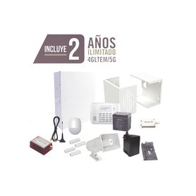 kit de alarma con 2 anos de comunicación ilimitada 4gltem  5g