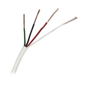 bobina de 305 metros  cable de cobre  4x22 awg  tipo alarmas ul  para interior  color blanco  para aplicaciones de alarmas de i