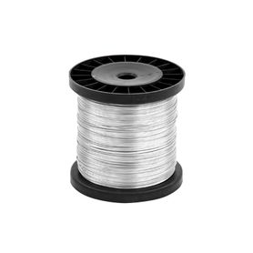 bobina de 500 metros  cable de aluminio reforzado  16 awg  para intemperie  ideal para cercas electrificadas