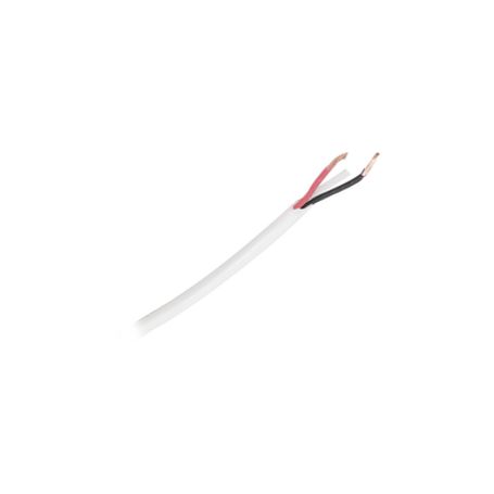 bobina de 152 metros de cable  2x18 awg  uso interior  tipo cmcl2  color blanco  para aplicaciones en alarmas de intrusióncontr