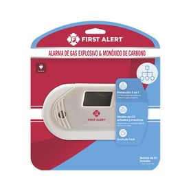 detector combo de combinación de gases explosivos metano gn propano lp y monóxido de carbono co con pantalla digital retroilumi