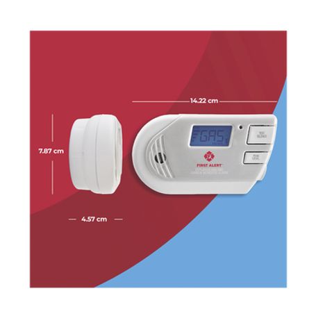 Detector Combo De Combinación De Gases Explosivos Metano (gn) Propano (lp) Y Monóxido De Carbono (co) Con Pantalla Digital Retro