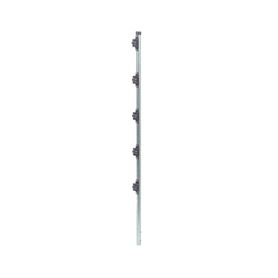 poste con altura de 1m para cercos eléctricos incluye base multiposicion fabricado 100 con acero galvanizado con 5 aisladores d