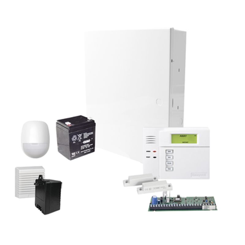 Sistema De Alarma Vista48la Con Sensor De Movimiento Contactos Magneticos Sirena De 15 Watts Bateria Y Transformador