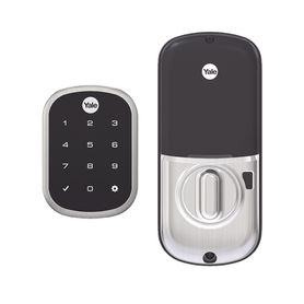 cerradura assure yrd256 niquel satinadoteclado para puertas izq o derecha de  35 a 57 mm de espesor apertura por smartphone1592