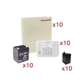 kit de 10 paneles de alarma vista48 con bateria y transformador