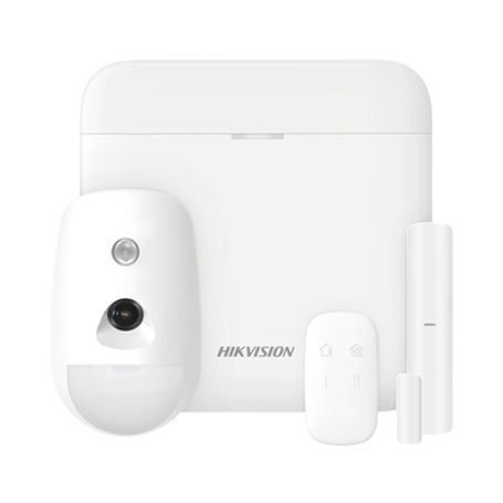 (ax Pro) Kit De Alarma Ax Pro Con Gsm (3g/4g) / Incluye 1 Hub / 1 Sensor Pir Con Cámara / 1 Contacto Magnético / 1 Control Remot