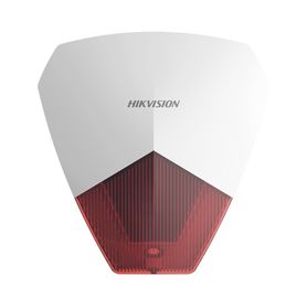 sirena estrobo cableada hikvision  ideal para cualquier panel de alarma  roja  105 db  protección ip54195398