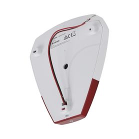 sirena estrobo cableada hikvision  ideal para cualquier panel de alarma  roja  105 db  protección ip54195398