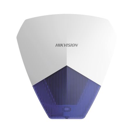 sirena estrobo cableada hikvision  ideal para cualquier panel de alarma  azul  105 db  proteccón ip54