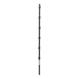 poste con 6 aisladores de paso  para cerca electrificada tubo galva de 14m cal 18 de 1 diam  pintura negra190955