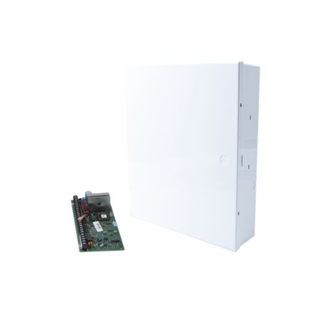 panel hibrido de 48 zonas máximo con gabinete