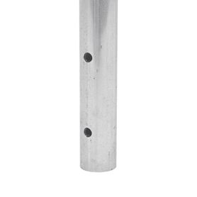 poste de esquina para cerca electrificada tubo galvanizado cal 18 de 1 diam y 08m alto con tapón ideal para 3 aisladores 195505