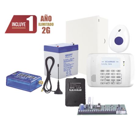 Kit De Alarma Vista48 Con Comunicador 2g Botón De Pánico Y Detección De Caidas Inalámbrico Gabinete Transformador Y Bateria Kit De Alarma Vista48 Con Comunicador 2g Botón De Pánico Y Detección De Caidas Inalámbrico Gabinete Transformador Y Bateria